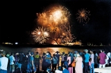 Chinese fireworks blaze 31st night sky over Galle Face
