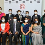 Winner - Ananda College - Colombo - Team with teacher-in-charge, judges and ACCA officials