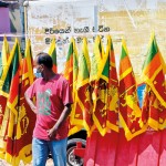 Flag bearer. Pic by by Priyanka Samaraweera