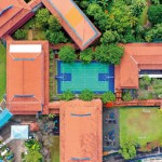 School-Campus---Aerial-View-of-Basketball-Court
