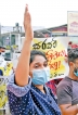 IUSF protests outside Education Ministry