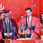 Directors cutting the Graduation Cake along with the Chief Guest