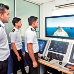 Mercmarine Training Students in the practical training  Session using Navigation Simulator