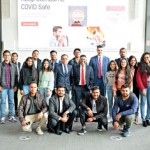 Gathering of few NCHS Students, Swinburne officials and NCHS management at the Swinburne University of Technology premises