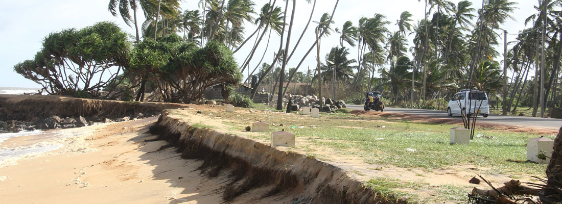 On the brink of being washed away Story and pix by Hiran Priyankara Jayasinghe