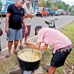 Jak dansala for drivers at filling station