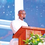 Rev. Fr. Ranjith Andradi, Rector of St. Joseph's  College addressing the gathering