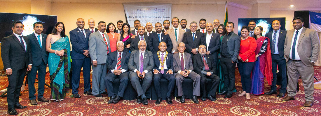Rtn. Dhamitha Pathirana installed as the 48th President of Rotary Club of Colombo Mid Town