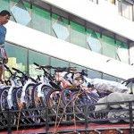 Fort-Increased demand: Bicycles are sought after by many Pix by Akila Jayawardana