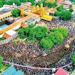 Crowds gathered to venerate Lord Skanda after the lifting of Covid-19 restrictions Pix by N Lohathayalan