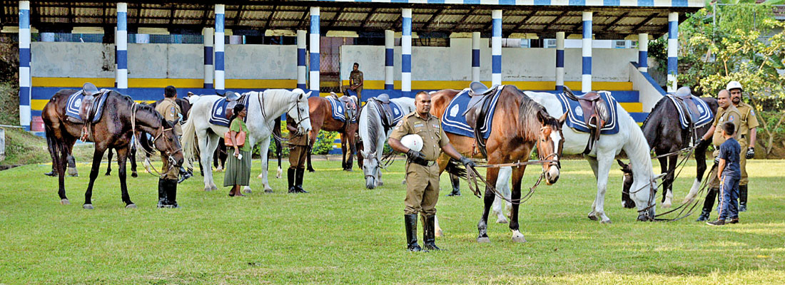 Pomp and pageantry in Kandy for Sri Lanka Police force