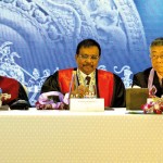 At the head table (from left) SLCOG President Prof. Sanath Lanerolle, SLCOG Patron Dr. Marlene Abeywardene, SAFOG President Dr. Rohana Haththotuwa, Guest-of-Honour Prof. Kazunori Ochial and Academic Session Organising Committee Chair Dr. Mangala Dissanayake