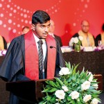Amandika Costa from the UTS College Sri Lanka inauguration batch shared his student experience with fellow Graduates