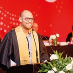 Dr. Chris Elbadawi, Transnational Education Manager, UTS College Australia addressing the Graduates
