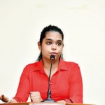 Ms. Nisali Mendis addressing the  audience