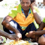 About 6.3 million Sri Lankans face moderate to severe food insecurity. Below: A WFP official is seen collecting data for a UN food programme.                                                                                                                                                                                                                                                                                                Pix by Indika Handuwala