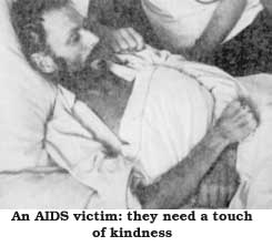 An AIDS victim