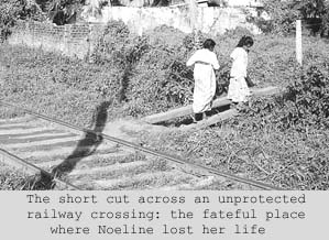 the short cut across an unprotected railway crossing