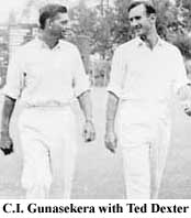 C.I. Gunasekera with Ted Dexter