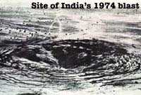 Site of India's 1974 blast