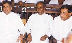 Twosome : Wijepala Mendis with party leader Ranil wickremesinghe