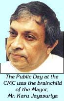 The Public Day at the CMC was the brainchild of the Mayor, Mr. Karu Jayasuriya