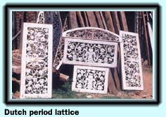Dutch period lattice