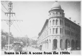 Trams in Fort: A scene from the 1990s