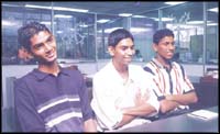 Potential Puff Daddies': from left Ajanth, Gajan and Krishan