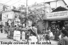 Temple ceremony on the strret