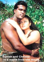 Suresh and Chelsea in a scene from the movie