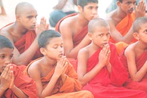 A Bodhi Pooja to invoke blessings for the soldiers