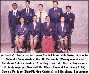 Sri Lanka's Youth Tennis Team