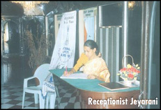 Receptionist Jeyarani