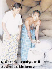 Kiribanda: 8000kgs still stocked in his house