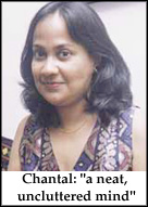 Chantal: a neat, uncluttered mind