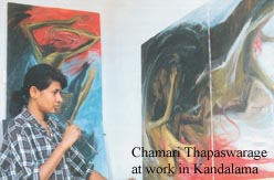 Chamari at work in Kandalama