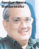 Speaker Anura Bandaranaike