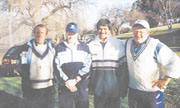 Keith, Wyatt, Max Shepard, Pemlal Fernando, Warren Smith pictured in Australia