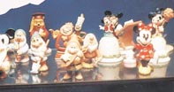 A range of Disney ornaments created by Dainichi Creations on display at the factory.
