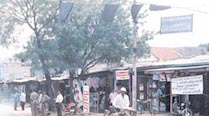Black flags  in protest against child conscription by the LTTE in the East.