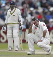 MANCHESTER, England, June 15 (Reuters) - Sri Lanka made a spirited 130 for one wicket in reply to England's first innings total of 512 all out at close on the third day of the third and final test against Sri Lanka at Old Trafford on Saturday.