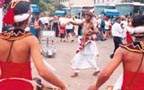 Tourists being greeted on arrival by traditional Kandyan dancers. Sri Lanka needs to develop existing facilities to attract high income level independent tourists. (Library photo).