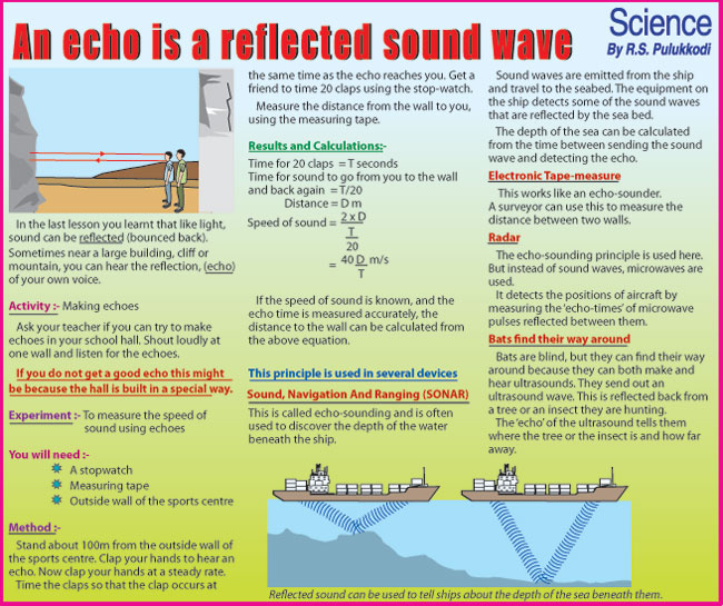 An Echo Is A Reflected Sound Wave