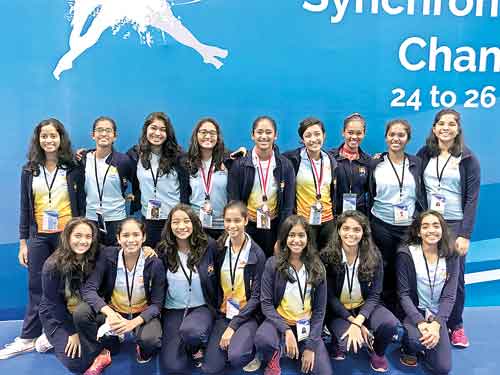 Lankan Synchro swimmers excel at 12th Singapore Nationals | The Sunday ...