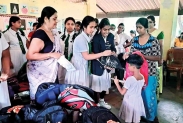 Prefects donate supplies and vouchers to rural school in Badulla