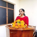 Ms. Archchana Ganeshalingm Compering the Inauguration