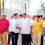 Minister Prasanna Ranatunga leading the campaign in the Gampaha district