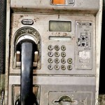 A currently non-functional public telephone booth in the city of Colombo.