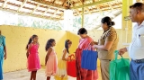 Narammala school children receive donation of books